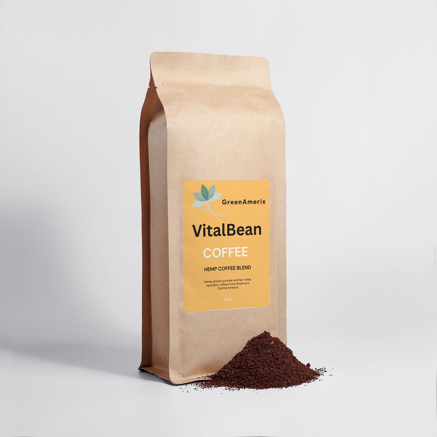 VitalBean (Hemp Coffee Blend - Medium Roast) 16oz