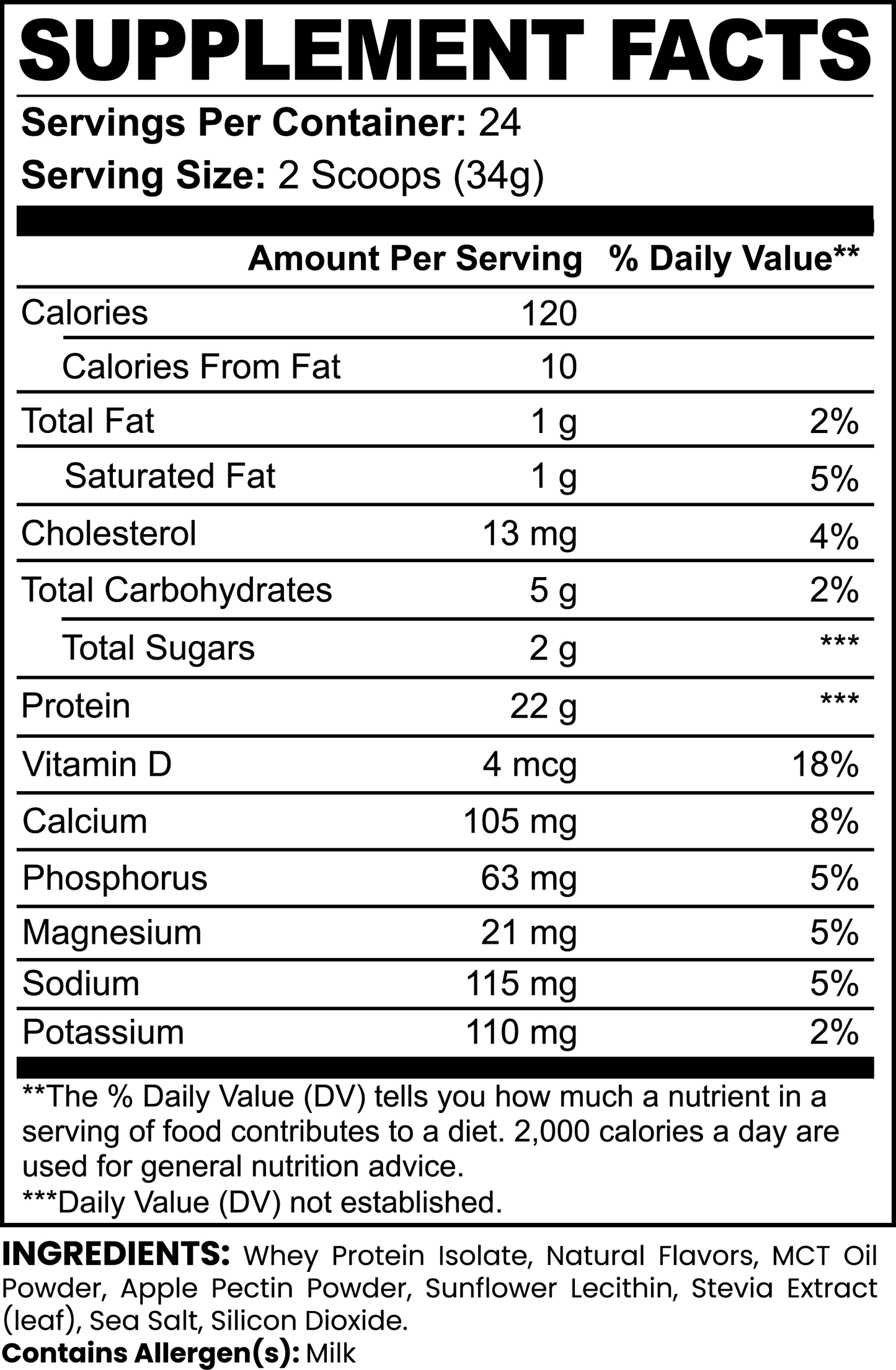 PureGain Whey Protein Isolate (Vanilla)