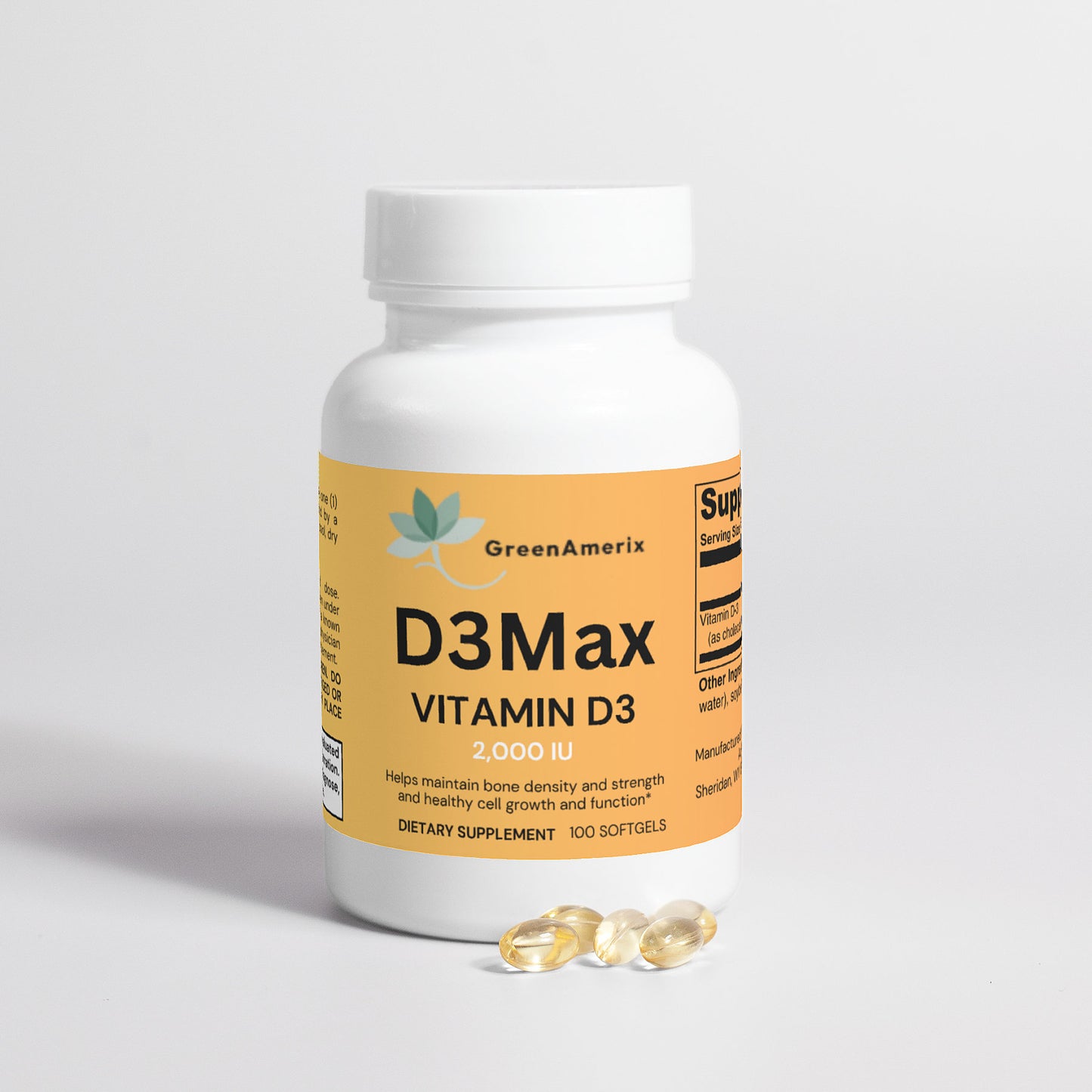 D3Max   (Vitamin D3 2,000 IU)
