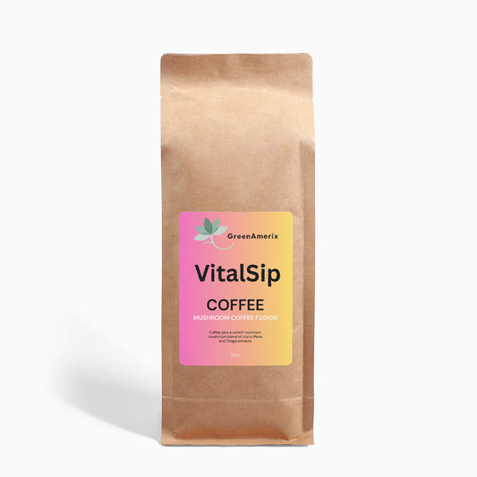 Vital Sip  Mushroom Coffee Fusion - Lion’s Mane & Chaga 16oz