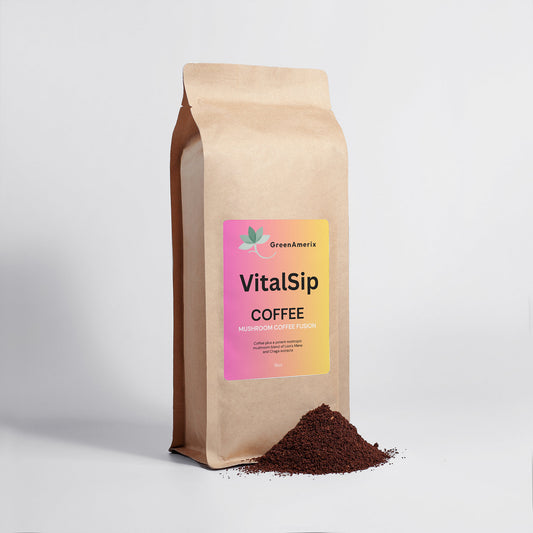Vital Sip  Mushroom Coffee Fusion - Lion’s Mane & Chaga 16oz